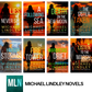 Eight "Hanna and Alex" covers with Michael Lindley Novels logo