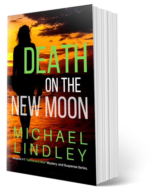 DEATH ON THE NEW MOON Paperback #3 "Hanna and Alex" Series  ⭐⭐⭐⭐⭐  (1090)